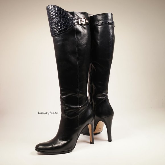 Amazing Gucci Boots with Alligator Croc Leather Rare - Picture 2 of 16